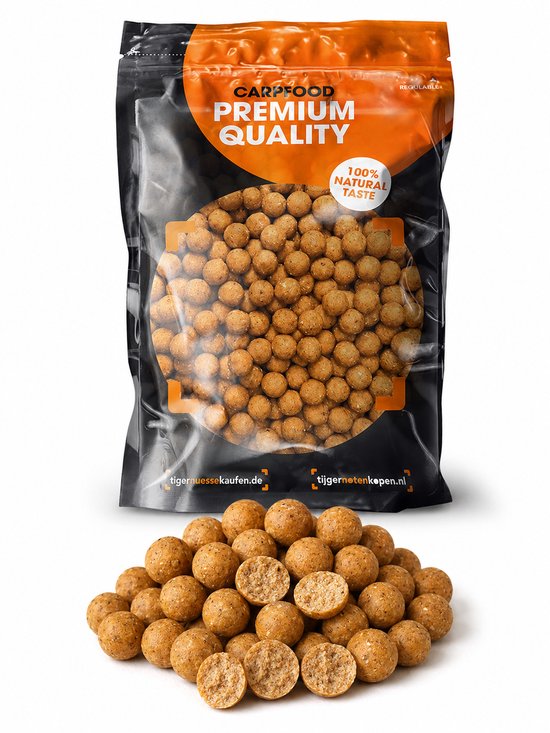 Tijger Crunch Caramel Boilies 2,5KG - Karper Boilies - Karpervissen - Boilies - Karper Aas - Karper Vissen - Karper Voer - Karper van Merkloos — afbeelding 3