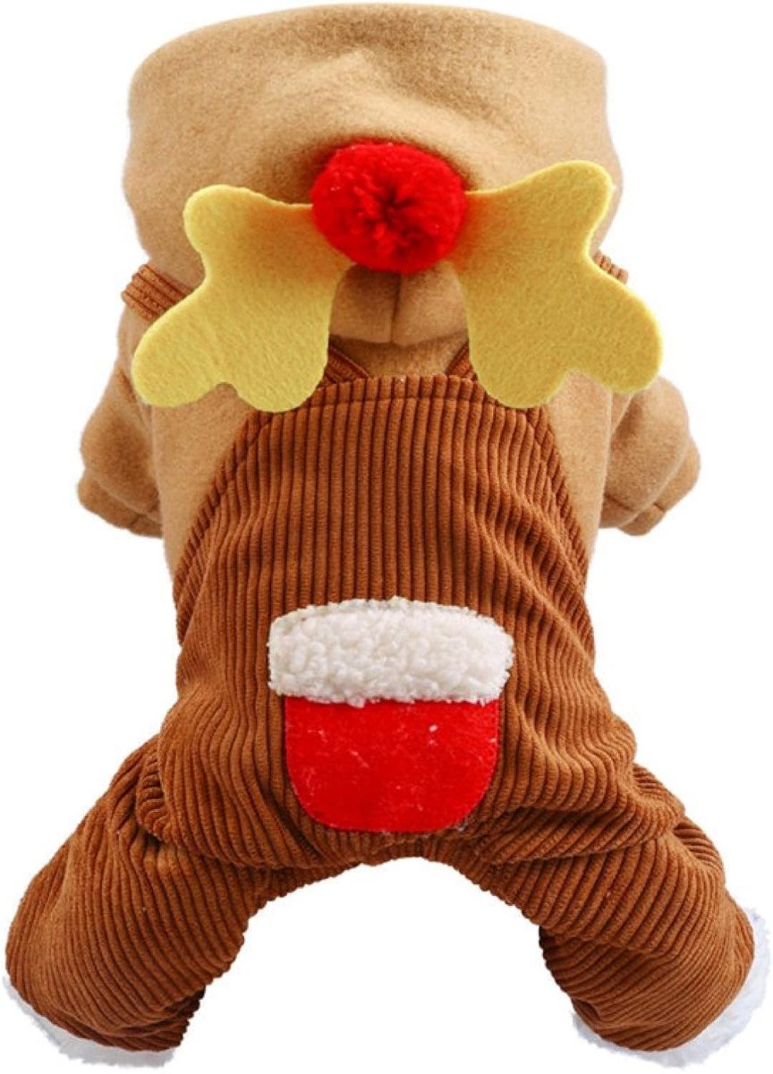 Winter-huisdierkleding warme kleine hondenoverall zachte puppy capuchonpullover herfst hondenkleding voor Teddy Pomeranian