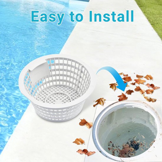 Pool Skimmer Mand, Pool Zeef Mini Verwijderbare Vervanging Skimmer Mand met Handvat, voor Inground Pools 2 # — afbeelding 2