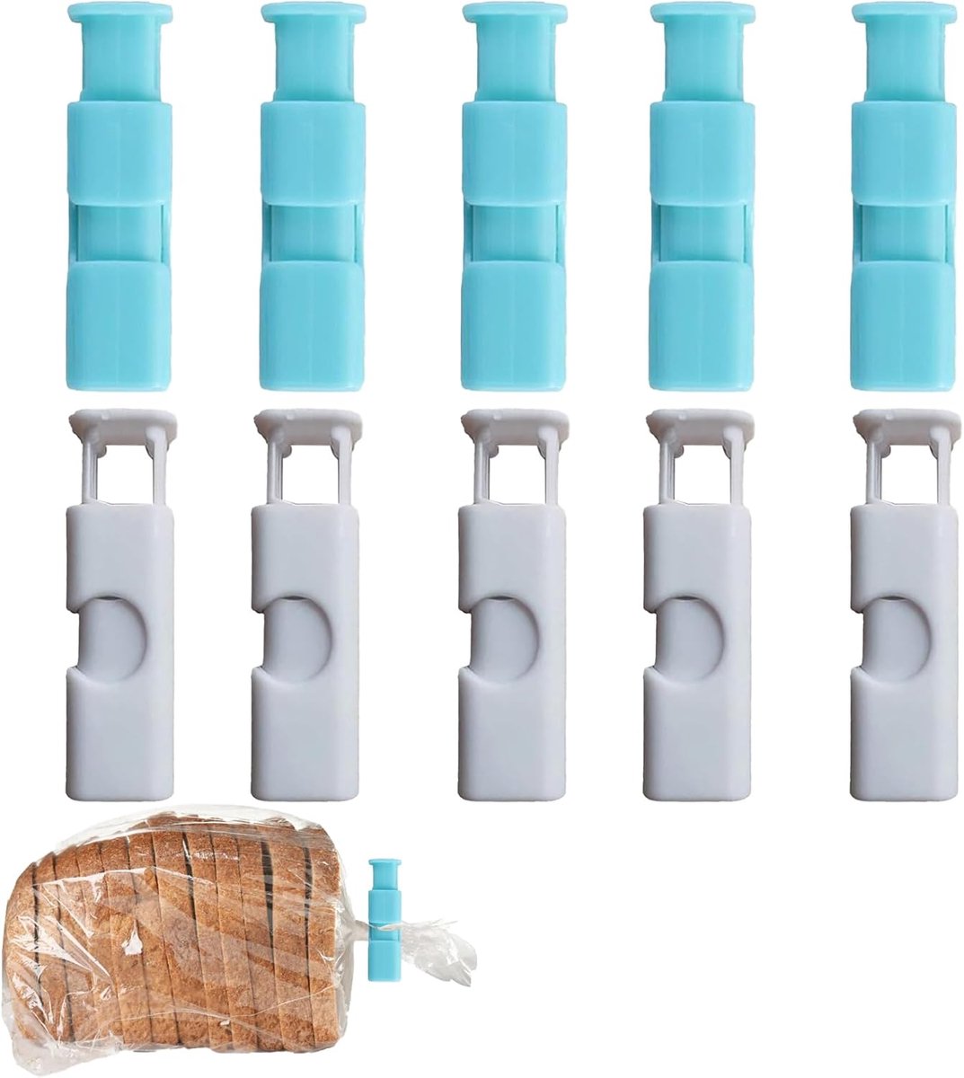 10 Stuks Sluitclips, Zaksluitclips, Zakclips, voor Chipszakken, Zakken met Gedroogd Fruit, Snoepzakken, enz