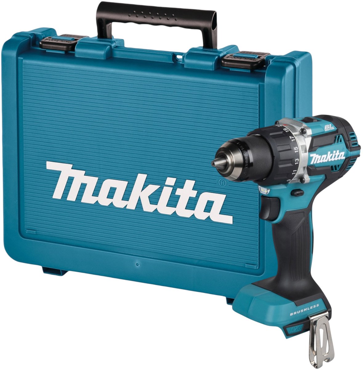 Makita DDF 484 ZE accuboormachine 18 V 54 Nm borstelloos + koffer - zonder accu, zonder oplader