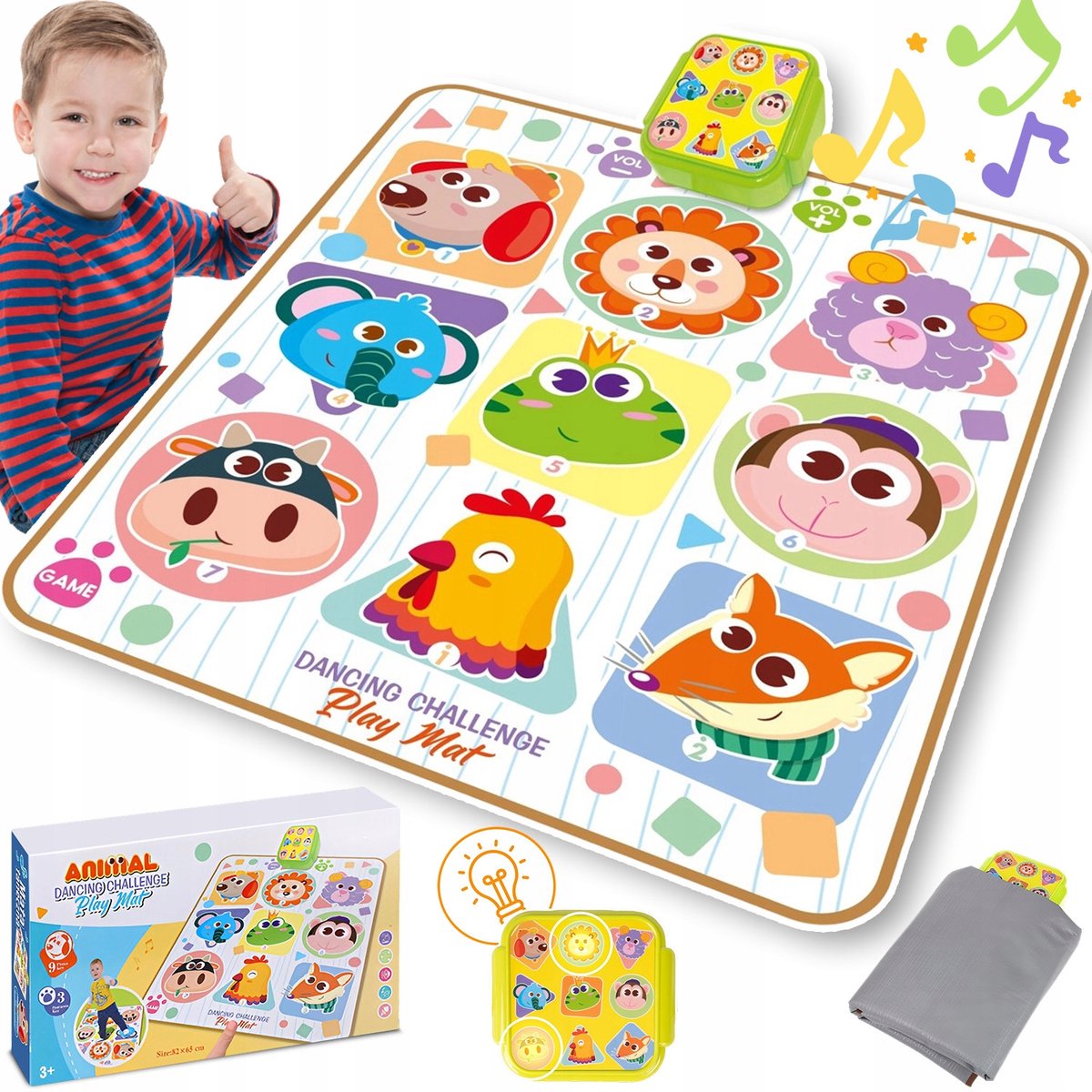 Interactieve muzikale dansmat voor kinderen - 82x65cm