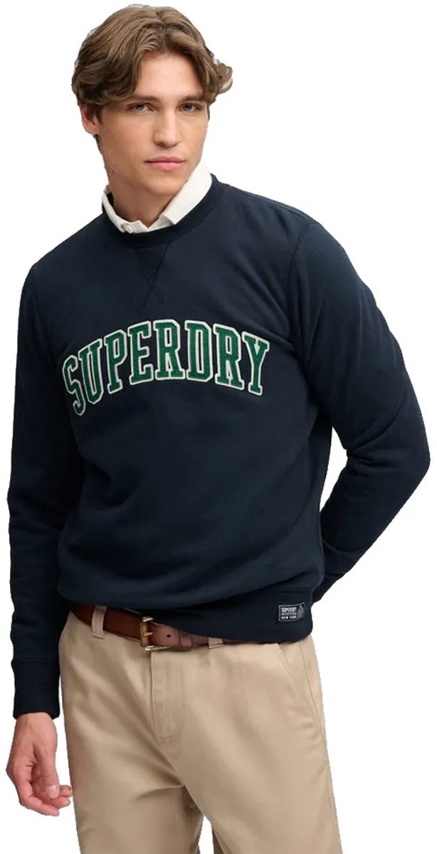 Superdry Athletic Applique Relaxed Sweatshirt 3XL Man Marineblauw