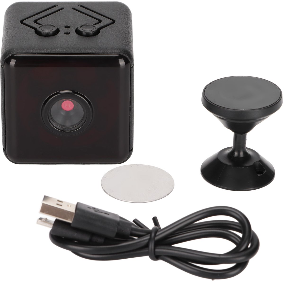 Mini-wifi-camera (4K HD) met bewegingsdetectie, loop-opname en nachtzicht – voor beveiliging thuis of buitenshuis