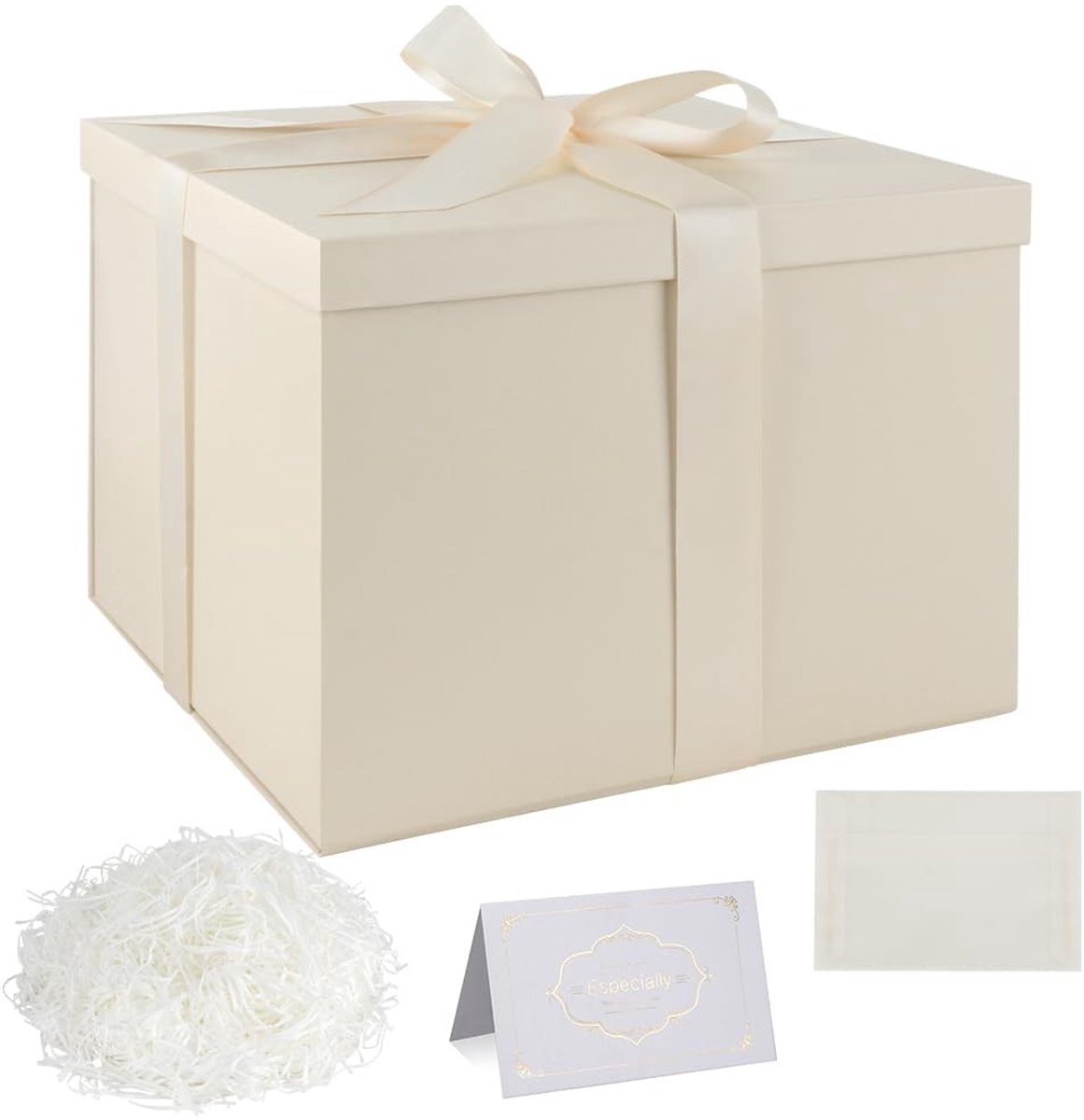 SolidKeus - Witte Geschenkdozen met Deksel voor Feestelijke Gelegenheden