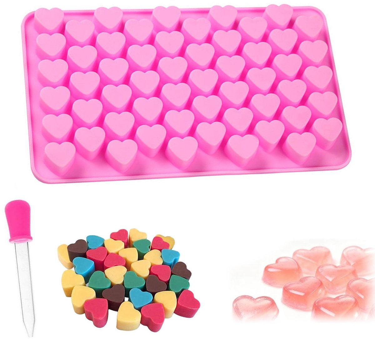 SolidKeus - Silicone Hartvorm Mallen met 2 Druppelaars voor DIY Decoratie