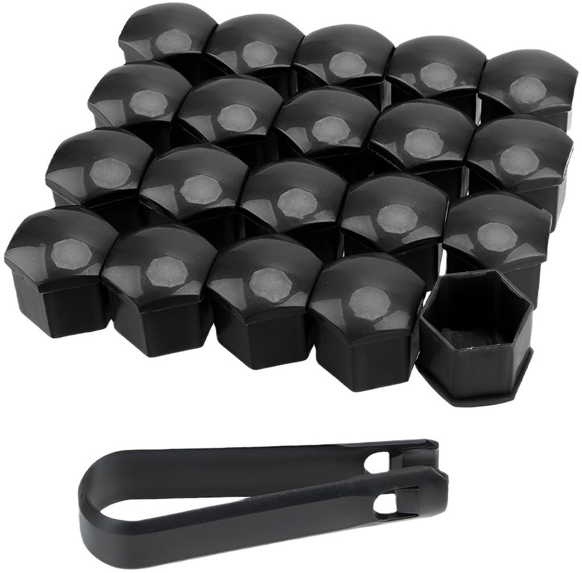 SolidKeus - Set van 20 Universele Wieldopjes met Verwijderstang voor 17 mm Bouten