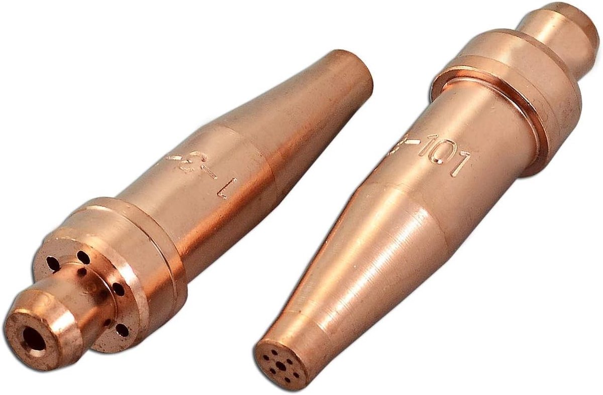 SolidKeus - Set van 2 Acetyleen Snijtips 3-101 voor Oxyfuel Snijbranders