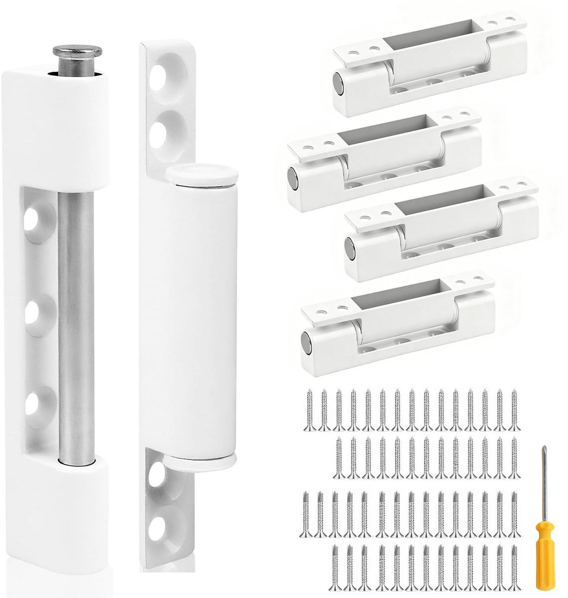 SolidKeus - Set van 4 Universele Deurscharnieren met Schroeven