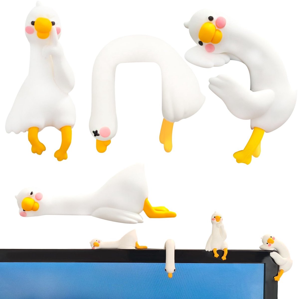 SolidKeus - 4 Stuks Miniatuur Dierfiguren voor Bureau Decoratie