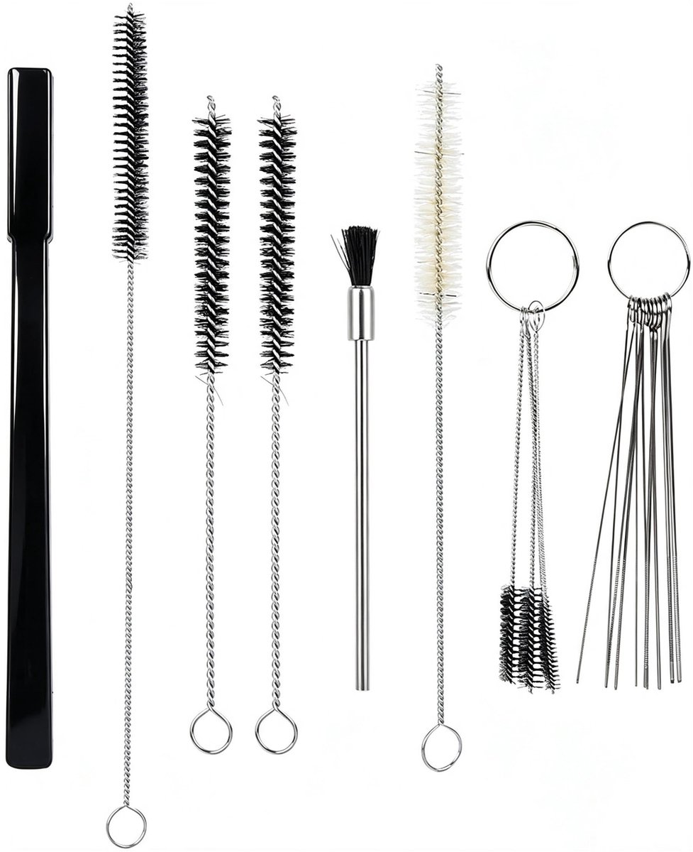 SolidKeus - 19-delig Reinigingsset voor Airbrush en Spray Tools