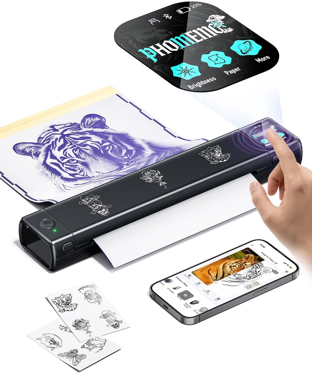 SolidKeus - Professionele Tattoo Printer met Smart Touch Screen