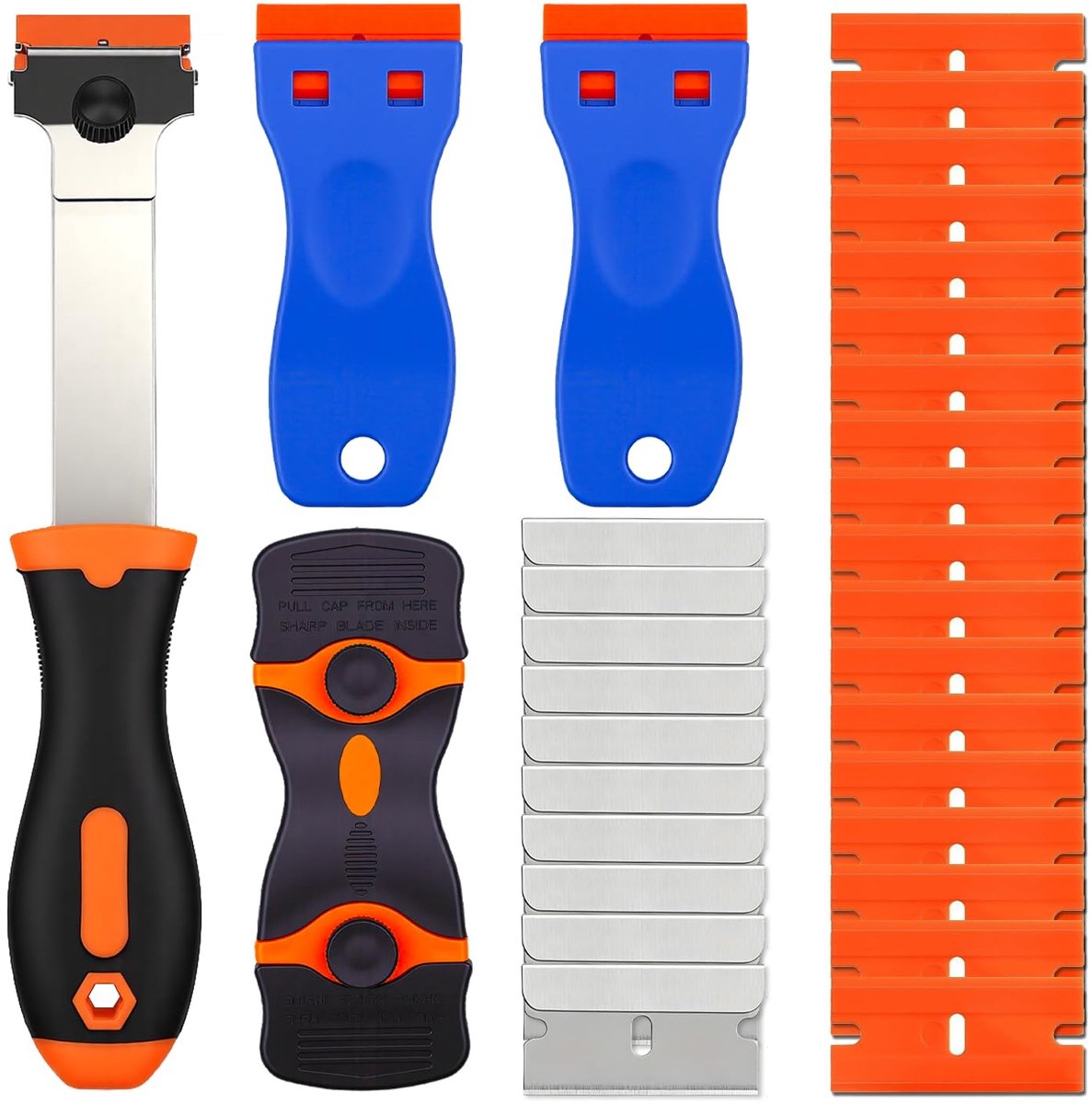 SolidKeus - Keramische Schraperset voor Kooktoestellen met Antislip Handgreep