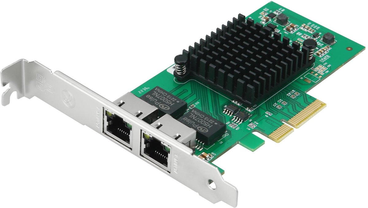 SolidKeus - Dual Gigabit Netwerkkaart met 2 Poorten