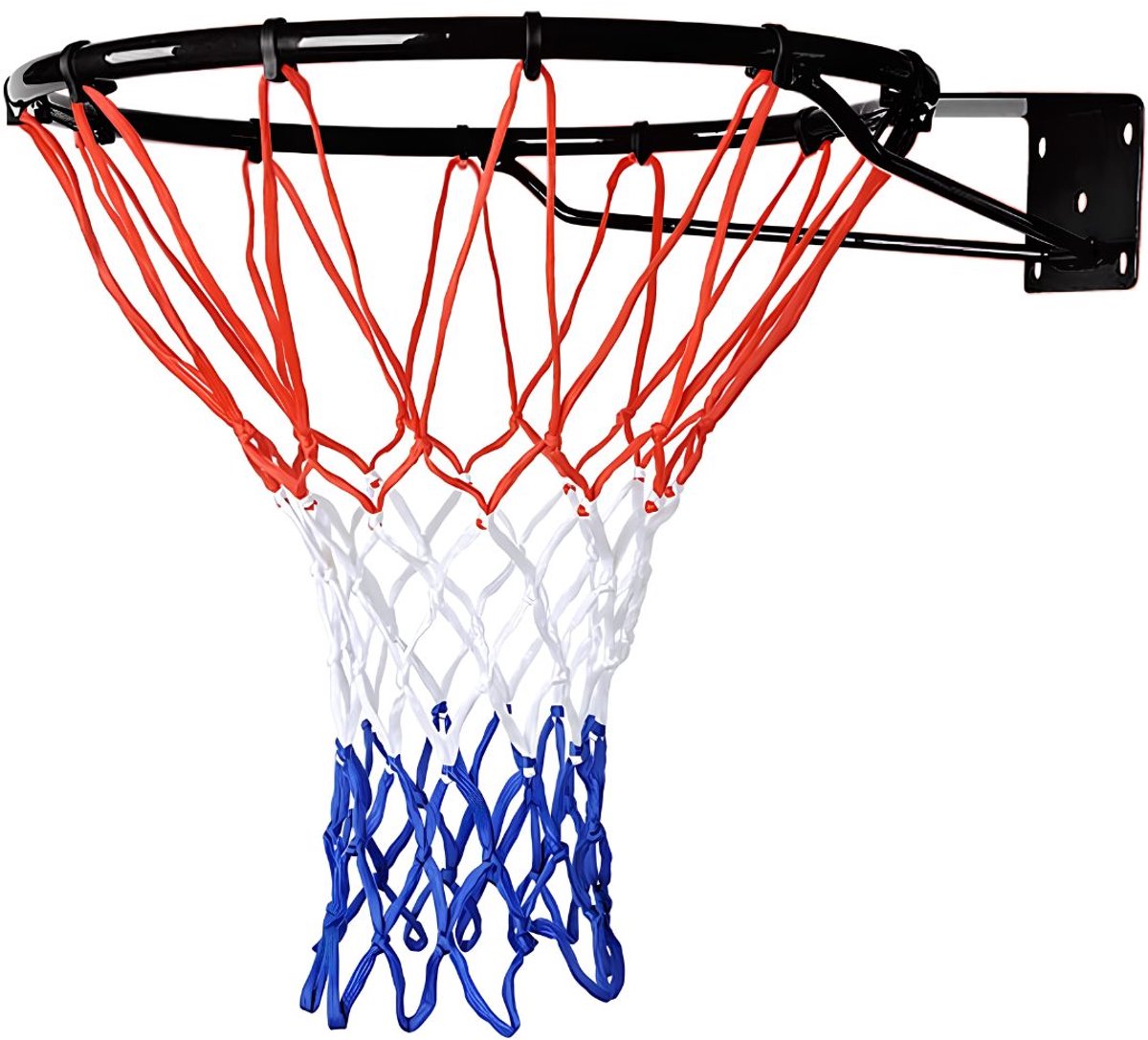 NIVA® Basketring - Wandbevestiging - Basketring met Staander - Zwart - 60cm x 50cm x 10cm