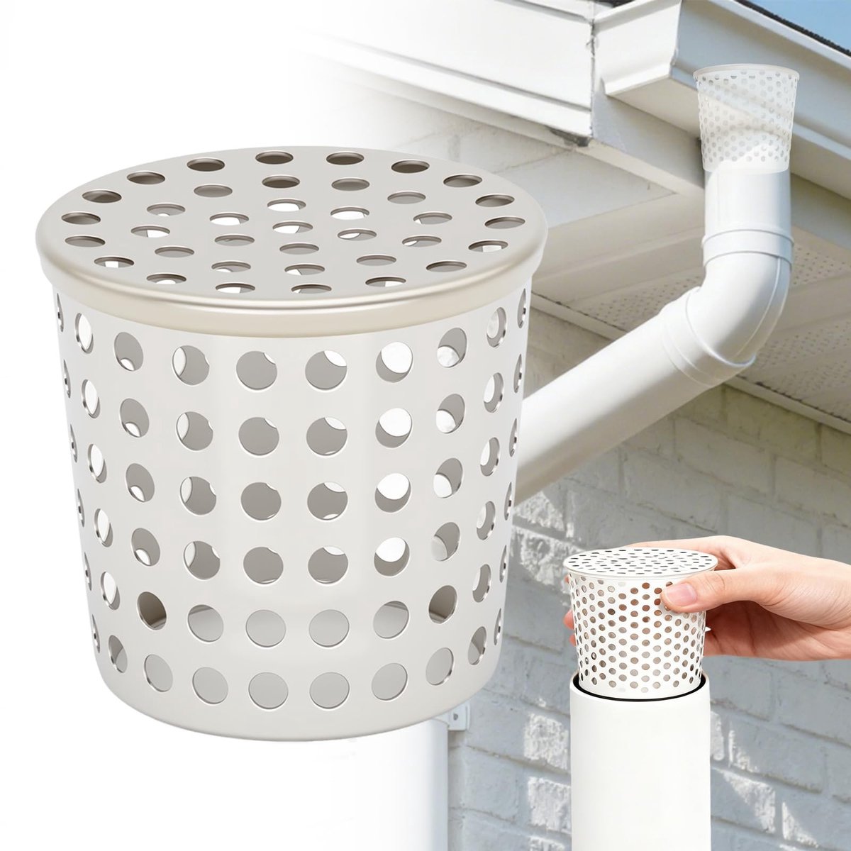 SolidKeus - Dakgoot Bladopvang voor Regenpijp 50-63mm