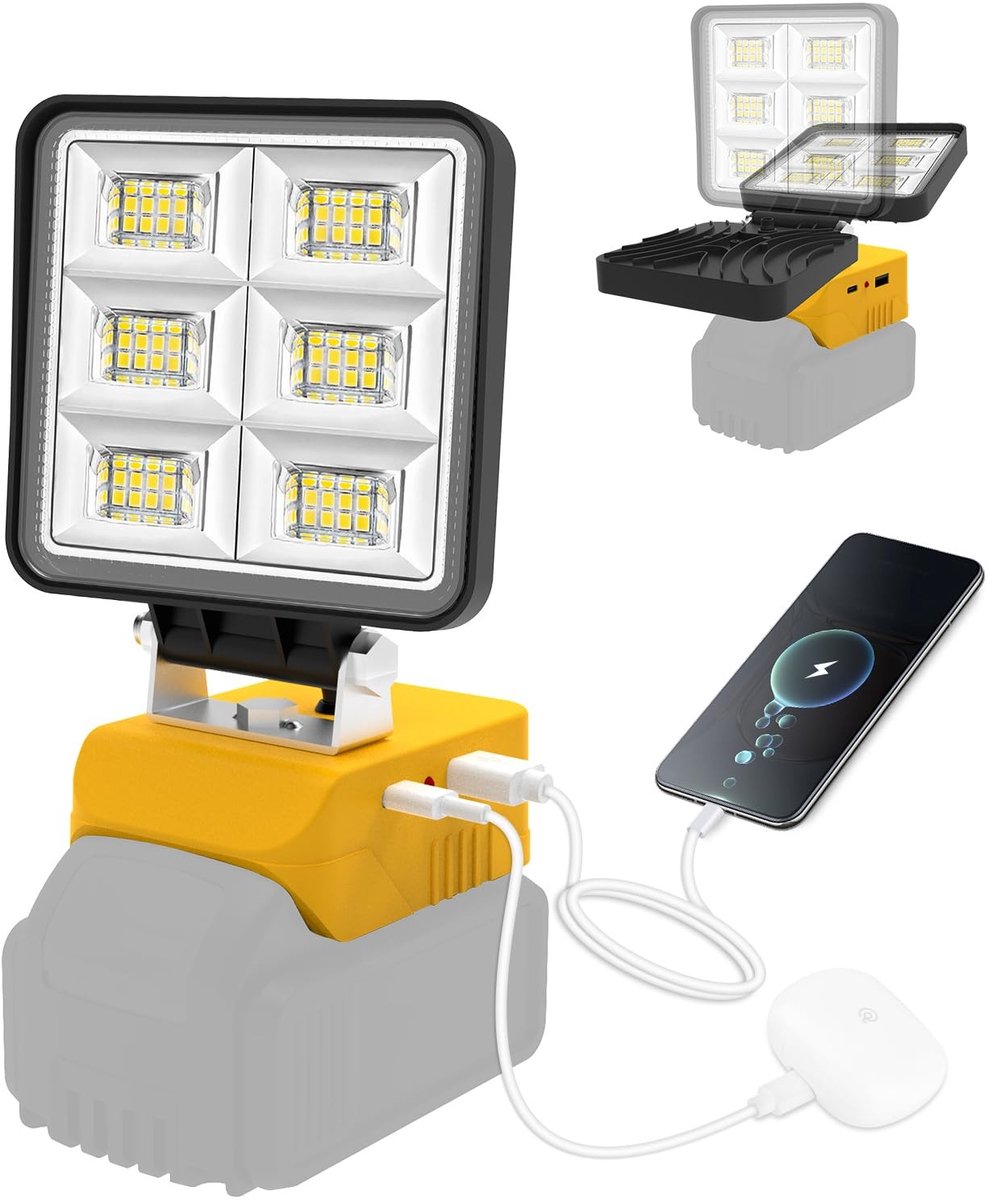 SolidKeus - Draadloze LED Werklamp met 2 Helderheidsinstellingen en USB Oplaadfunctie