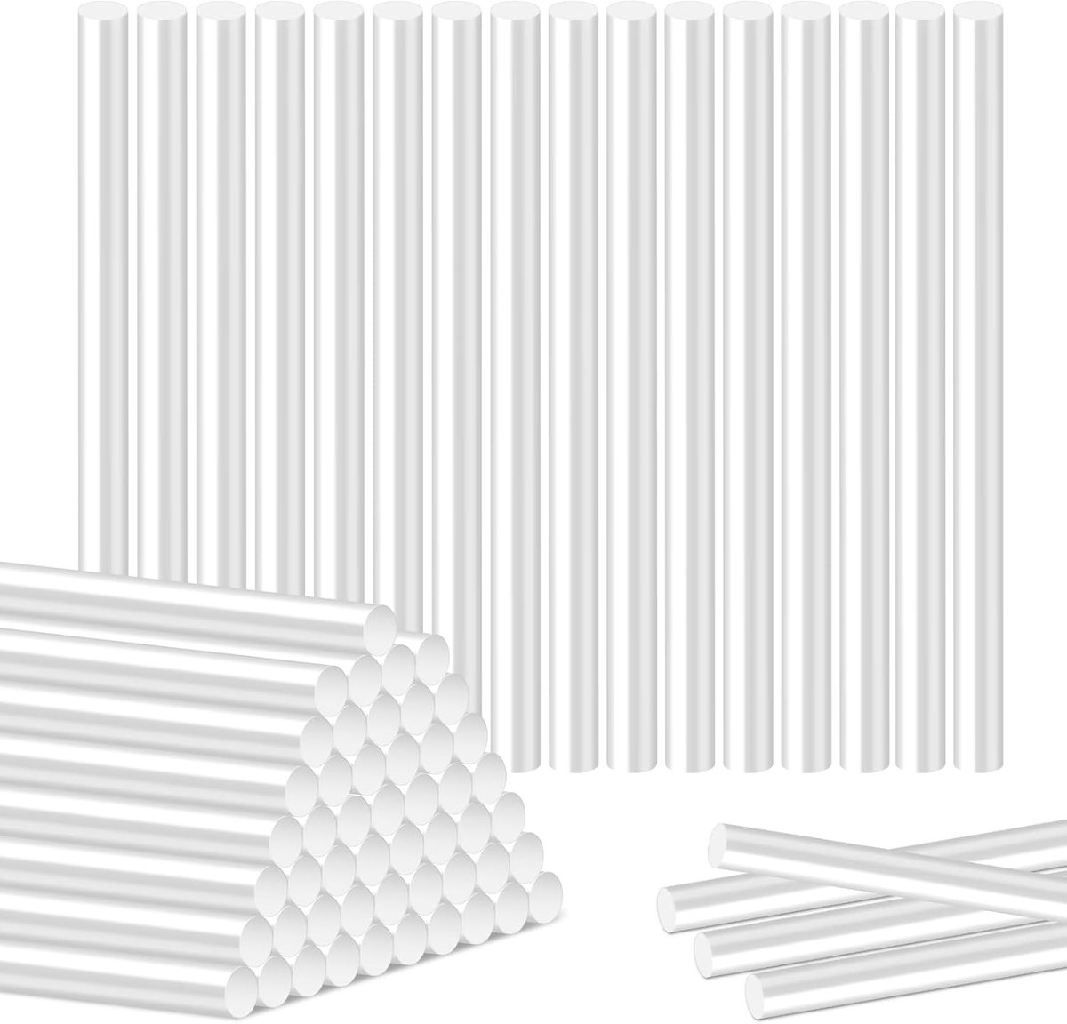 100 Stuks Universele Hechting Patronen, Transparante Sneldrogende Hot Glue Sticks voor DIY Creaties, Stoffen, Houtbewerking en Verzegelen - 7mm x 100mm