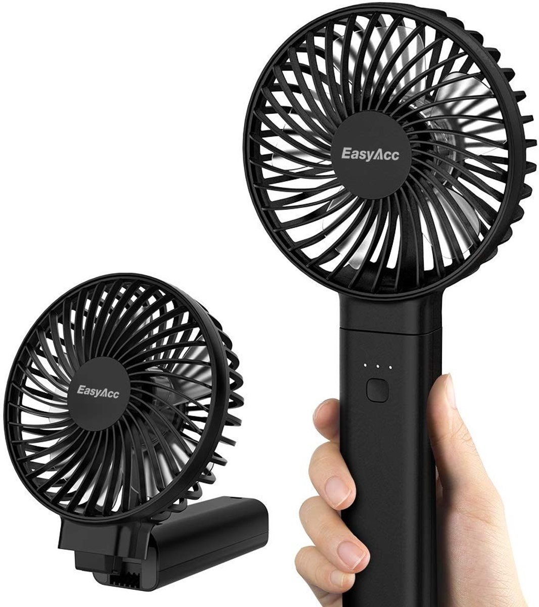 SolidKeus - Draagbare Handventilator met 5000mAh Batterij en 4 Snelheden