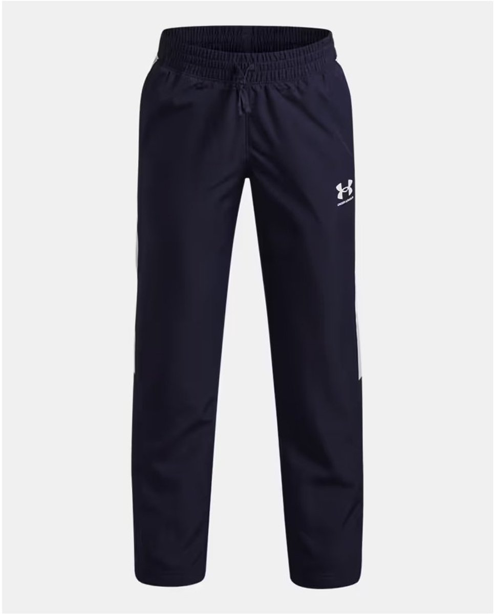 Under Armour UA B Rival Wvn Pant-BLU Jongens sportbroek - Midnight Navy - Wit