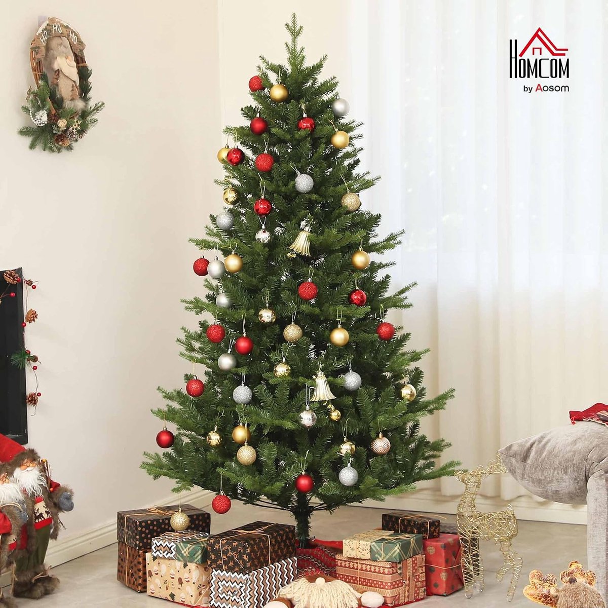 Kunstkerstboom - Decoratie boom - Kerstmis versieren - Snel op te bouwen - 180 cm - Groen – foto 2