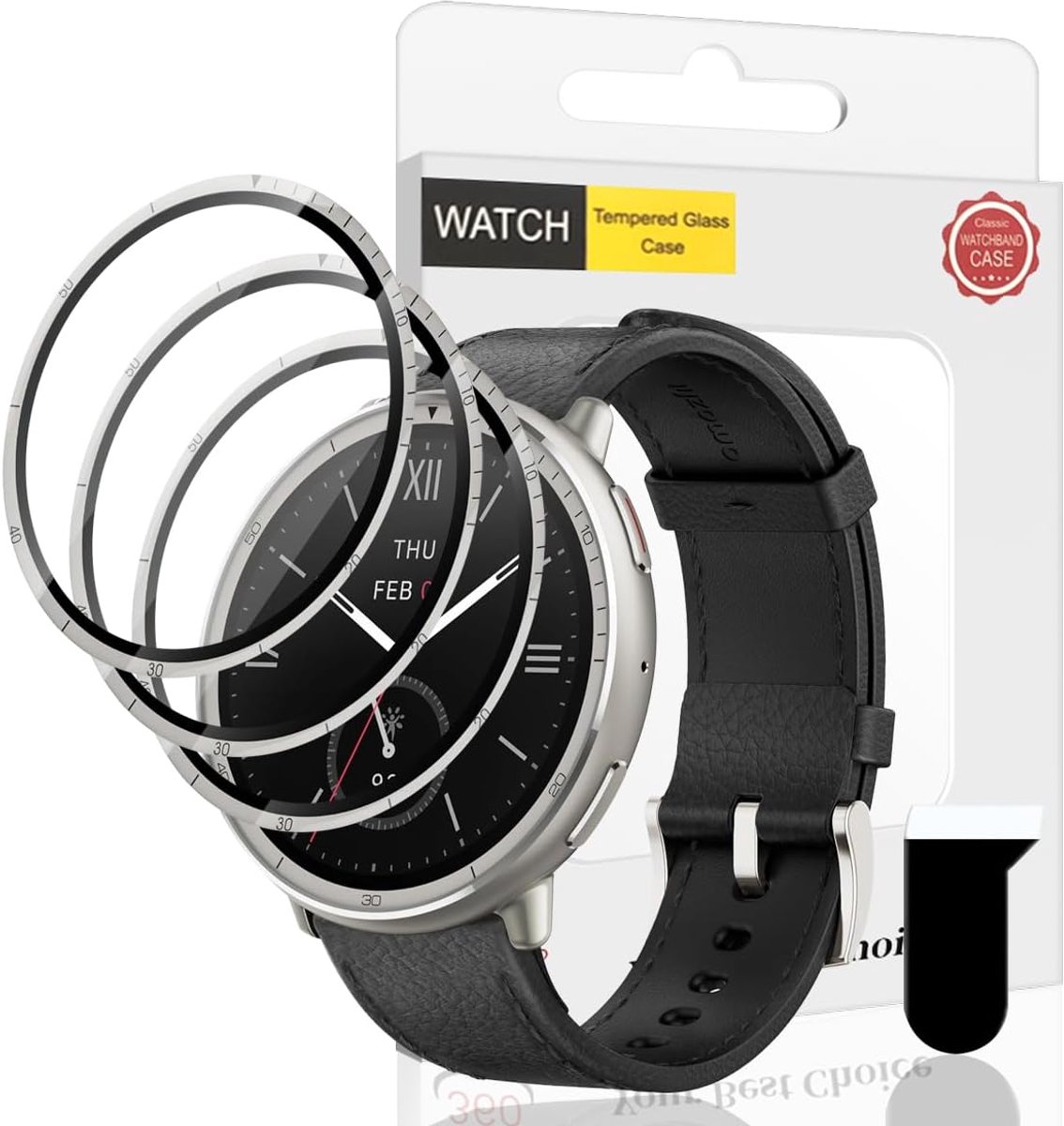 3 stuks beschermfolie voor Amazfit Active 2, zachte TPU displaybeschermfolie compatibel met Amazfit Active 2, displaybeschermfolie Ultra HD helder krasbestendig anti-luchtbellen