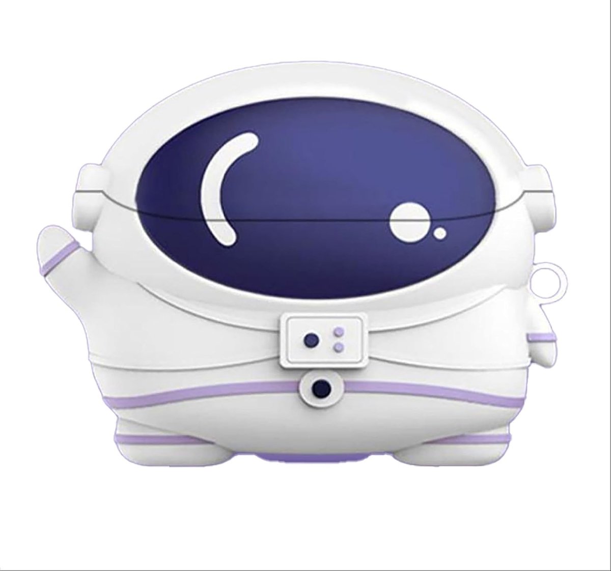 Hoes compatibel met JBL Tune Flex 2, zachte beschermhoes van siliconen TPU met sleutelhanger voor jongens, meisjes, mannen, vrouwen – Astronaut