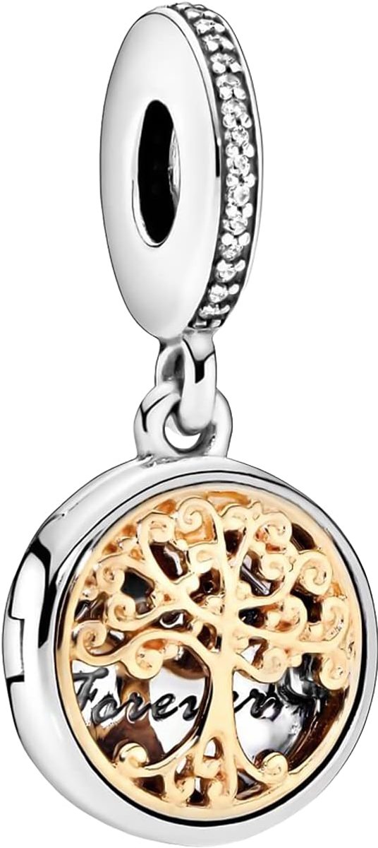 New 2022 MariaFonte Compatibel Alle Merken Tree Life Gold Family Forever Lucky Charm 925 Zilveren Hangers Originele Aanbiedingen Verjaardag Jubileum Vriendschap Mom Kraal Hart Familie Kerst