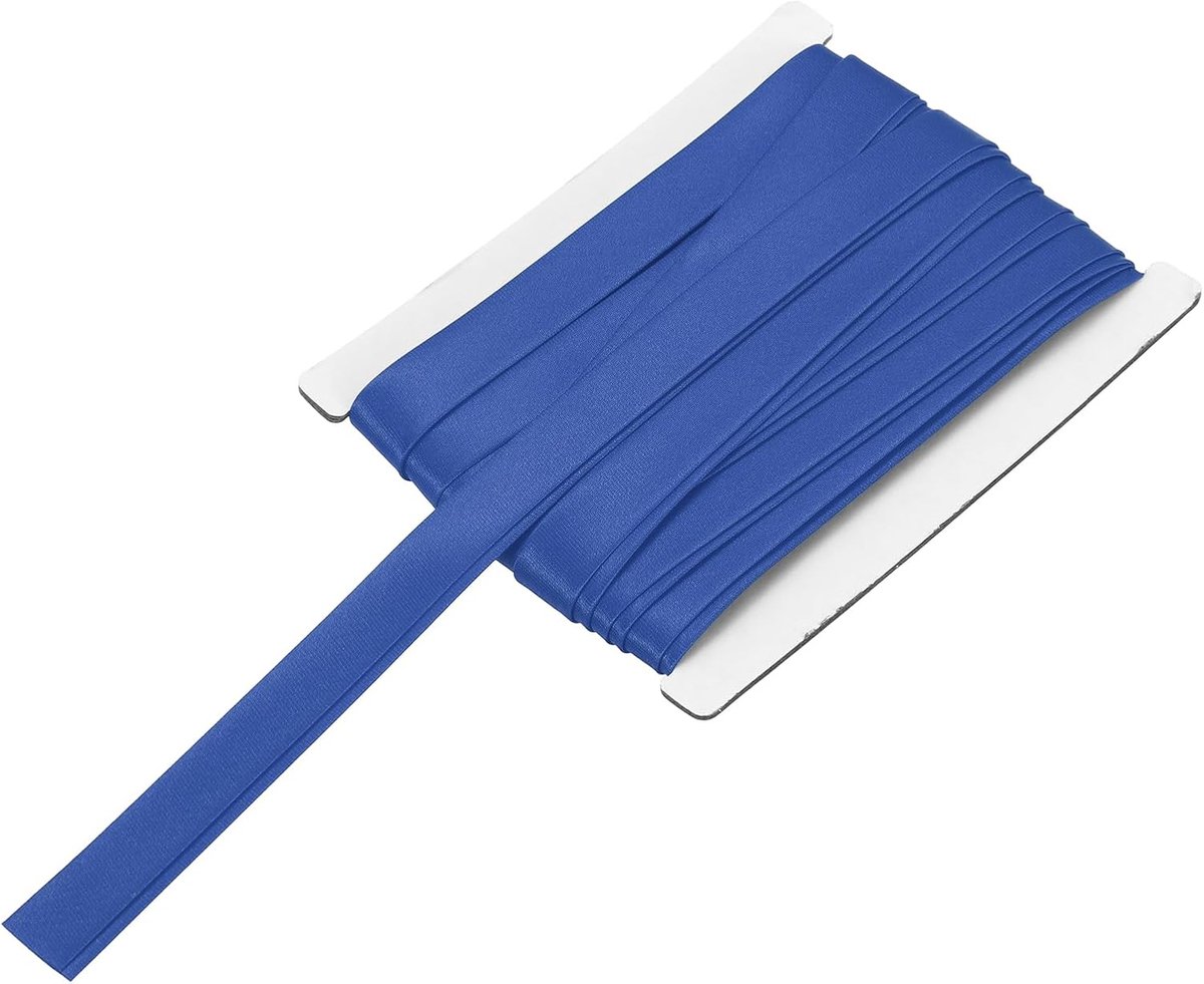 Double Fold Bias Tape voor Naaien 5/8 inch x 6 Yards Satijn Pre-Fold Continuous Binding Tape voor Naaien Quilting Hemming Binding DIY Crafts, Sapphire Blue