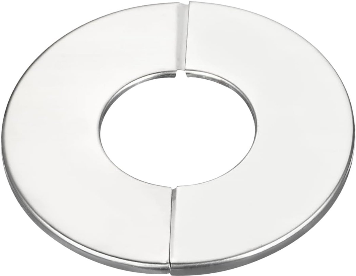 Sourcing map Muur split flens, 201 roestvrij staal ronde rozet voor 42 mm diameter buis