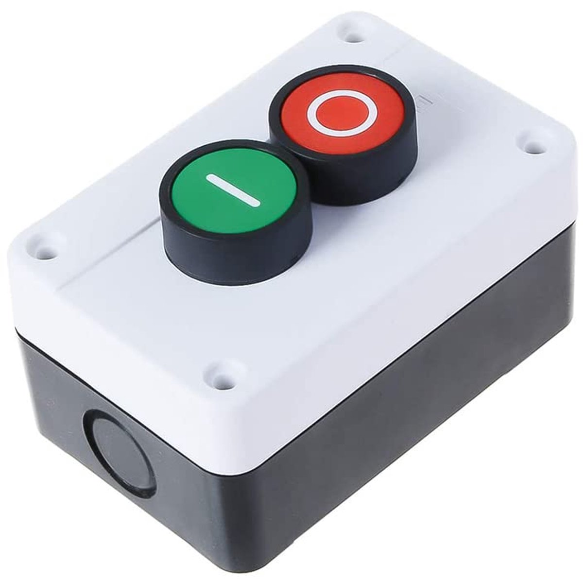 Drukknop schakelaar box met 4 terminal drukknop schakelaar NO+NC voor beveiliging en elektromagnetische starters