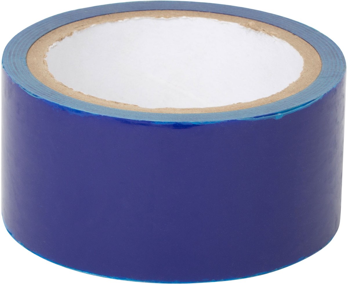 Zelfklevende blauwe beschermfolie 50mm X 50mtr