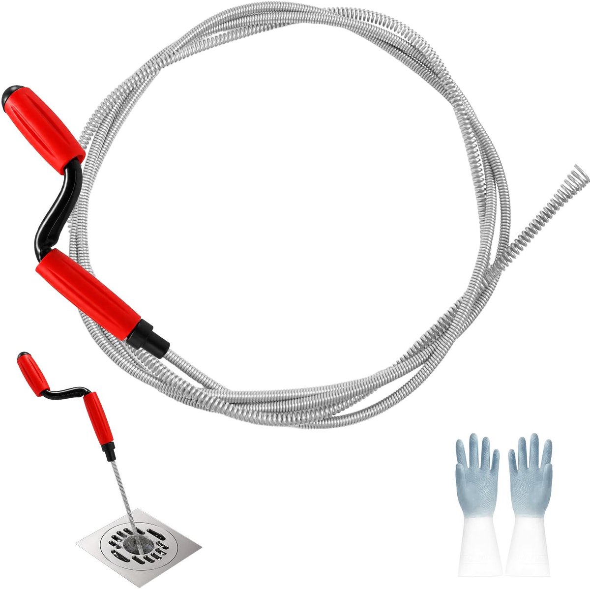 Omgoods - Afvoerreiniger voor Buizen met Handschoenen