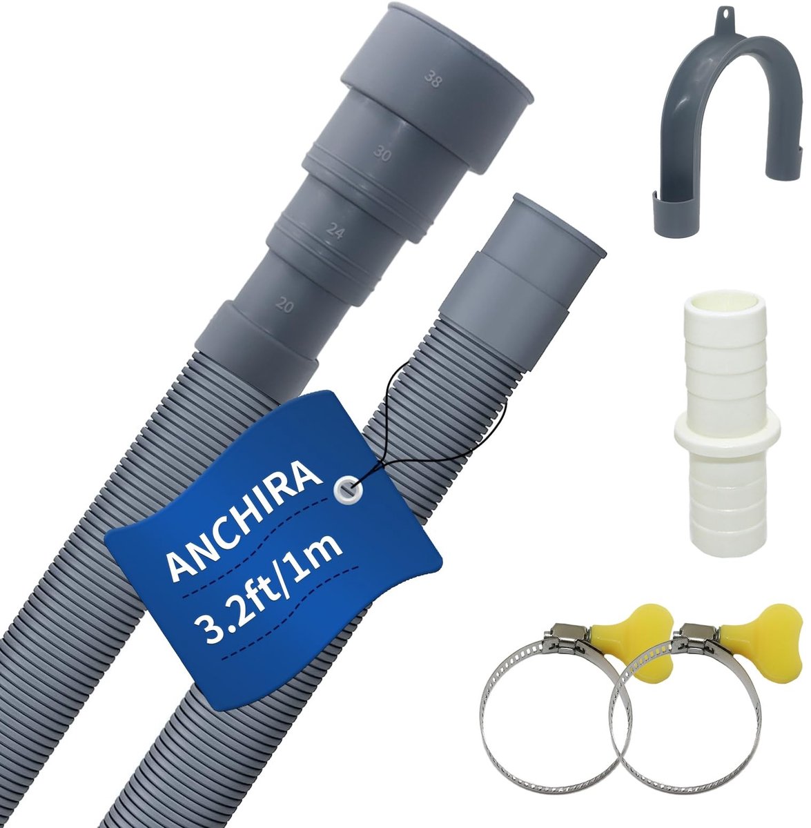 Omgoods - Universele Afvoerslang voor Wasmachine en Vaatwasser 1m