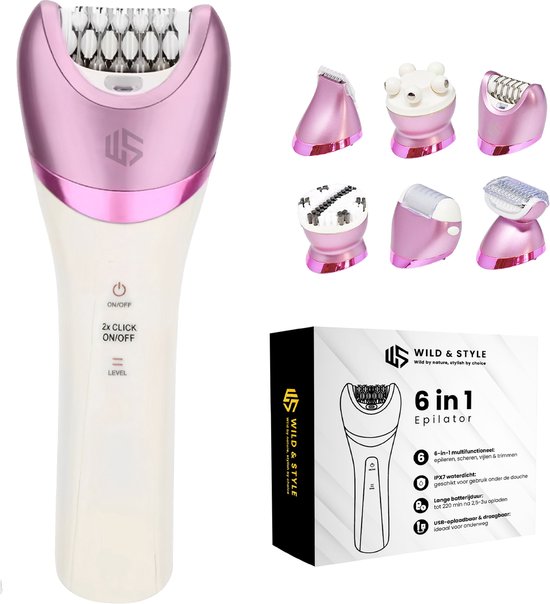 Wild & Style® 6-in-1 Epileerapparaat Dames Gezicht