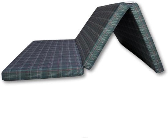 Vouwmatras - Gastenbed - Kamperen en Reizen - Oeko-Tex Gecertificeerd - 195 x 120 cm - Zwart — afbeelding 2
