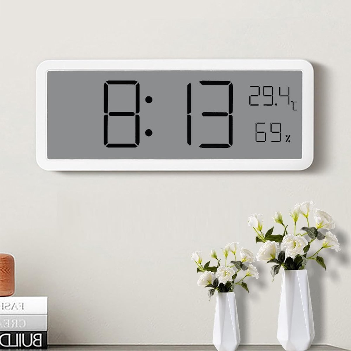 SolidKeus - Digitale Wandklok met Temperatuurweergave