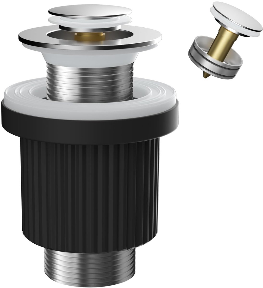 SolidKeus - Universele Afvoerklep voor Wastafels met Pop-Up Mechanisme