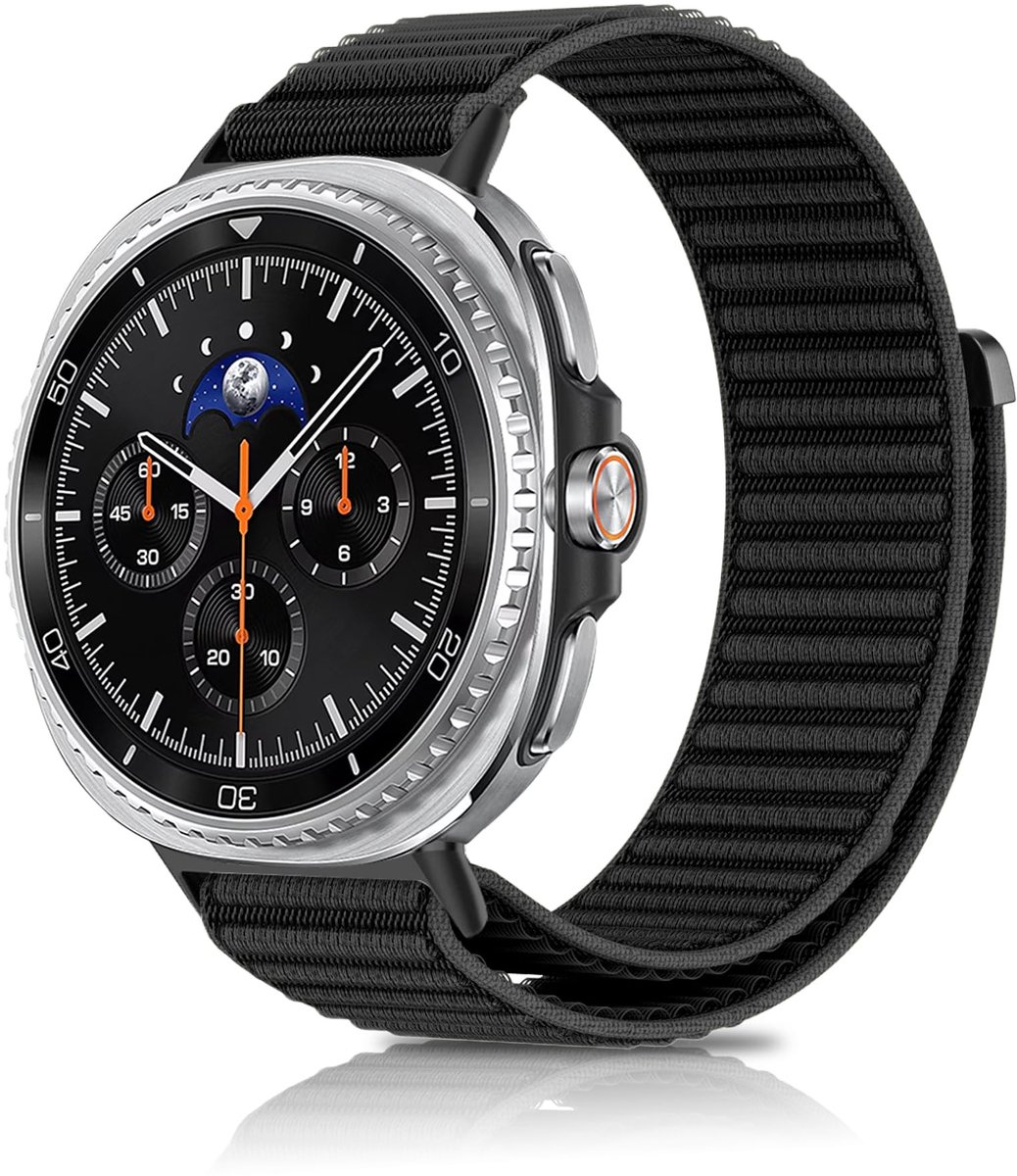 SolidKeus - Sport Nylon Armband voor Smartwatch 40mm/44mm/46mm