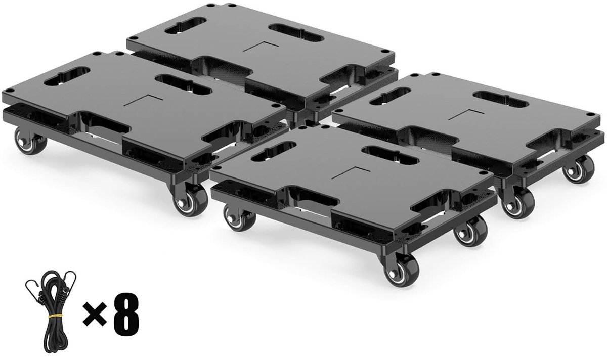 SolidKeus - Set van 4 Transport Rollers voor Meubels