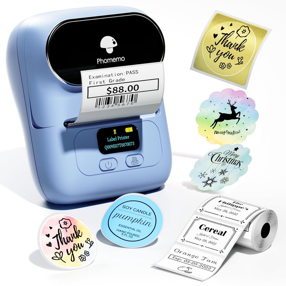 SolidKeus - Draagbare Bluetooth Labelprinter voor Adres en Barcode