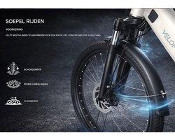28 inch Elektrische Fiets - 250W Motor - 36V 13Ah Accu - Bereik tot 80km - Shimano 7-Snelheden - Max 25km/u - - Verende Voorvork -Elektrische stadsfietsen -Zwart