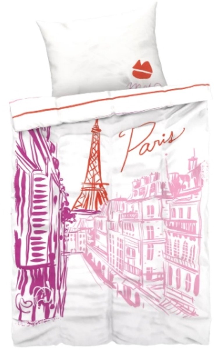 Beddengoed 140x200cm Katoen Renforcé - Eiffel Gates Design