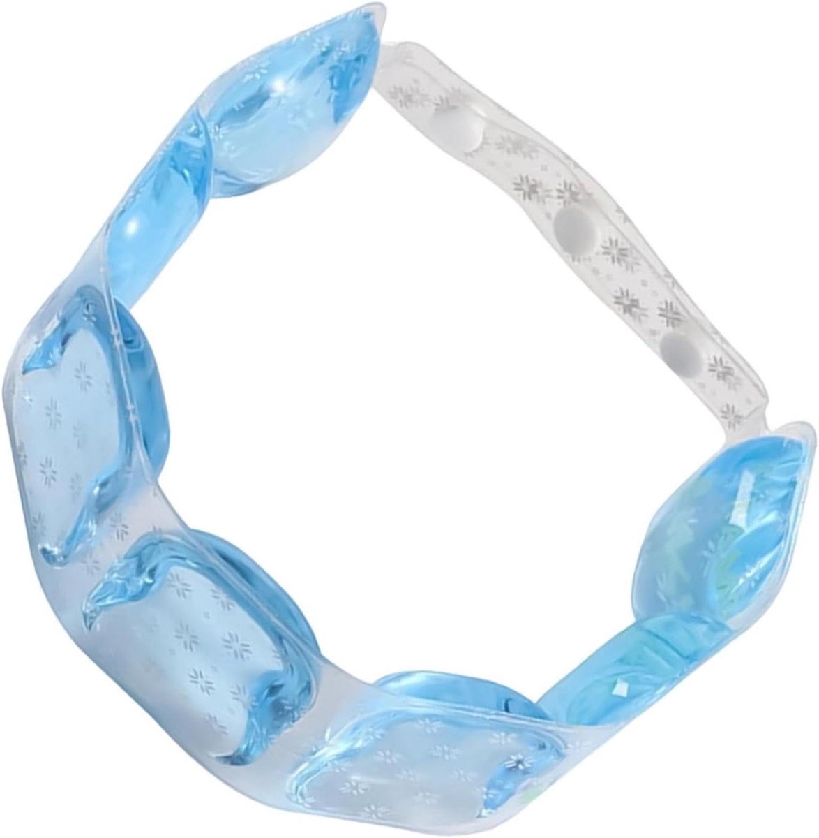 Nekkoeler Verkoelend - Koelband omslagdoek - Warm weer - Verstelbaar design - 60 cm - Blauw