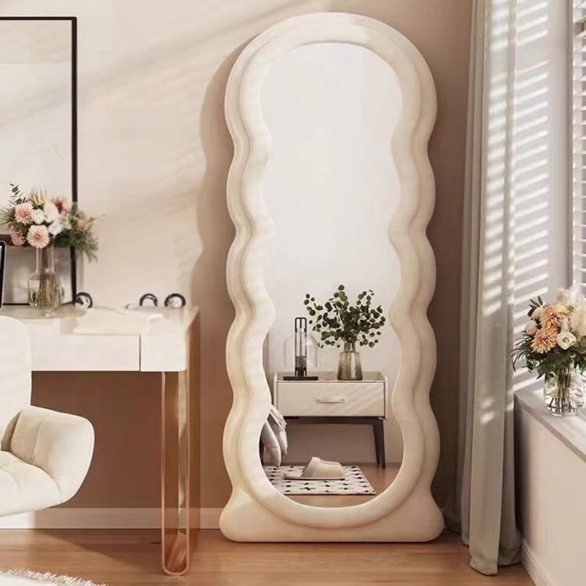 SolidKeus - Grote Staande Spiegel 160 x 60 cm met Houten Frame