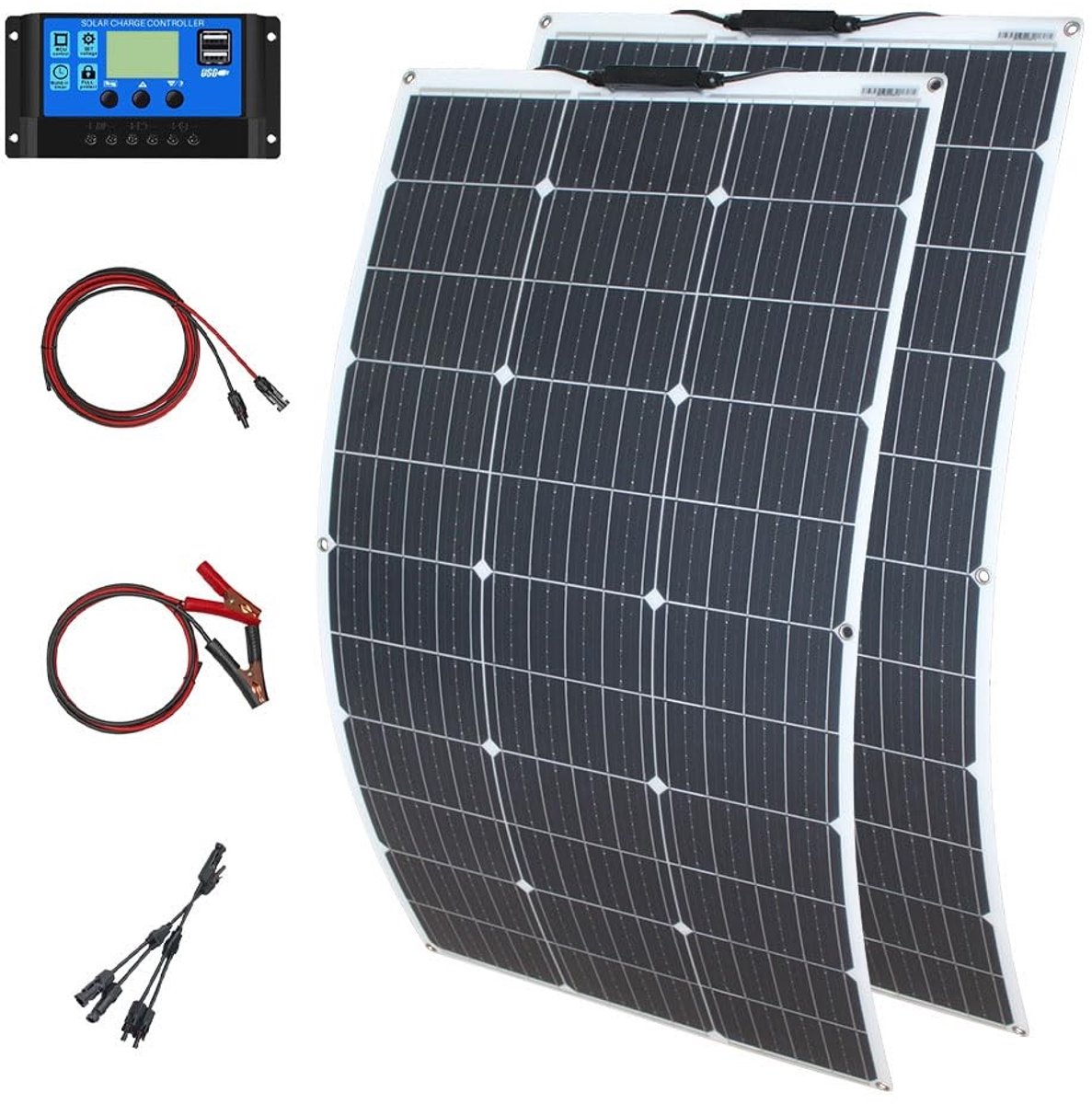 SolidKeus - 200W Zonnepaneel Kit met 20A Laadcontroller
