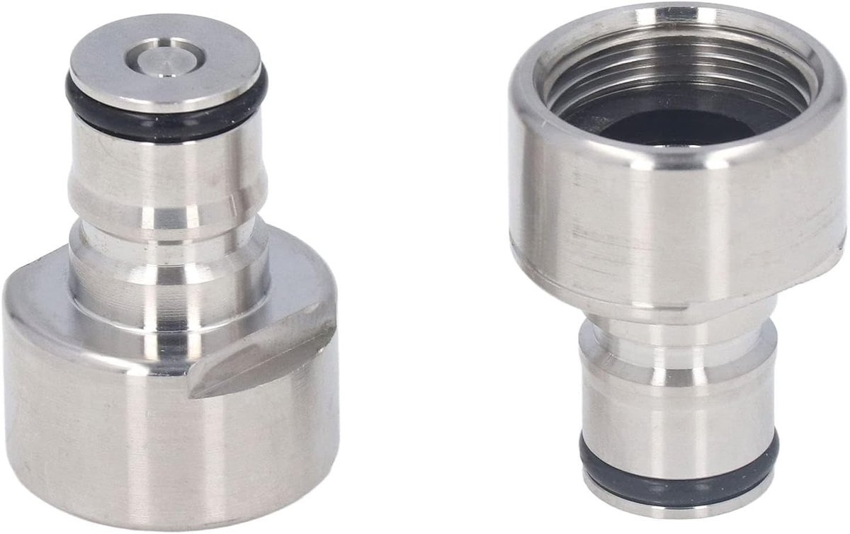 Ball Lock Conversiekit voor Bierfusten, 5/8FPT Koppeling, Roestvrijstalen Snelontkoppeling voor A D S G Type Keg