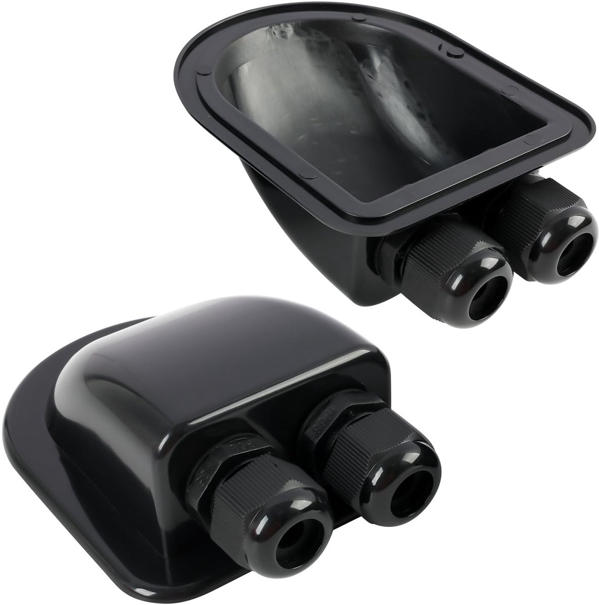 SolidKeus - Set van 2 Waterdichte Zonnepaneel Aansluitdozen voor Caravan en Boot