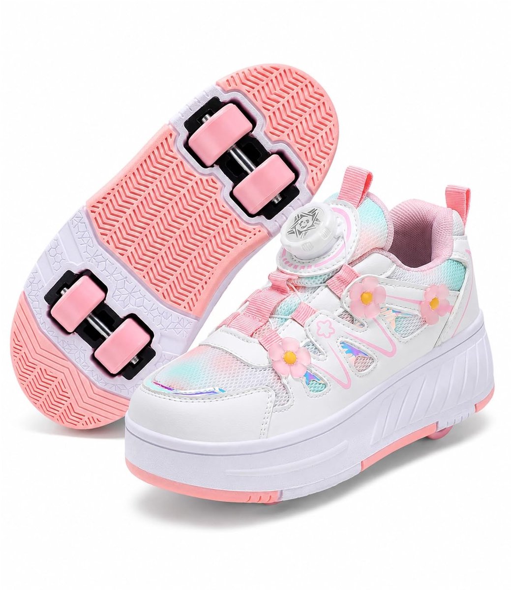 SolidKeus - Rolschoenen voor Meisjes 2-in-1 met Afneembare Wielen