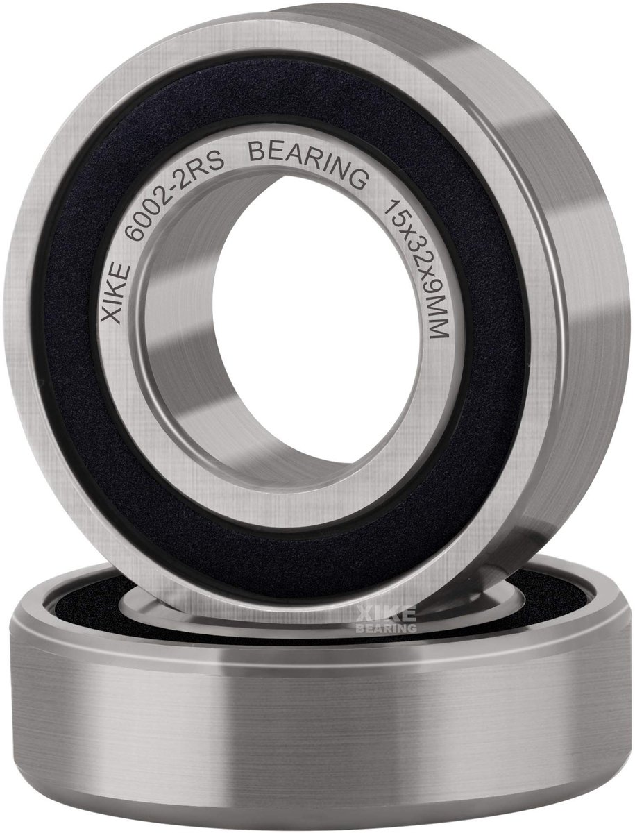 SolidKeus - 2 Stuks 6002-2RS Kogellagers 15x32x9mm met Dubbele Afdichting